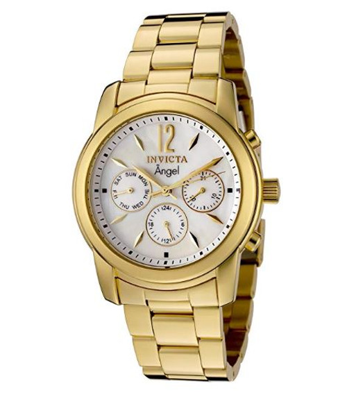 Invicta Women's 0465 Angel Quartz Chronograph White Dial Watch