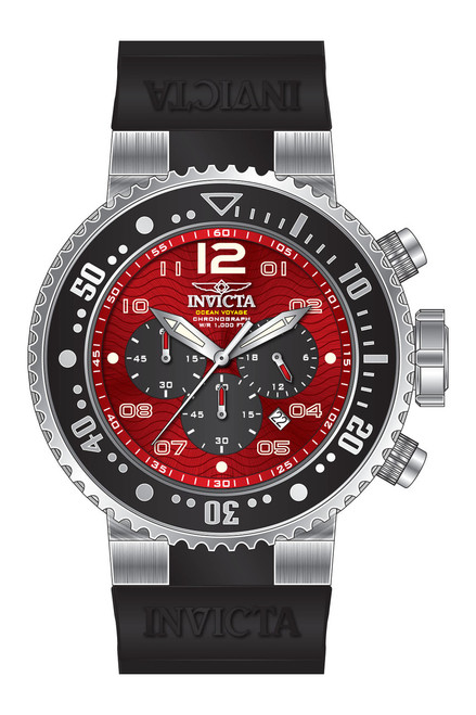 Invicta Men's 26734 Pro Diver Quartz Multifunction Black, Red Dial Watch