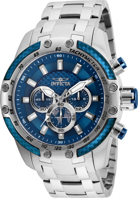 Invicta Men's 25536 Speedway Quartz Chronograph Blue Dial Watch