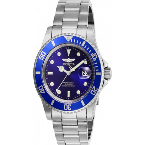 Invicta Men's 26971 Pro Diver Quartz 3 Hand Blue Dial Watch