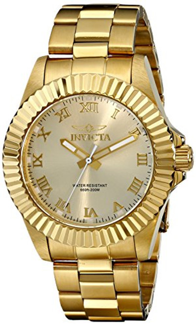 Invicta Men's 16739 Pro Diver Analog Display Swiss Quartz Gold Watch [Watch] ...