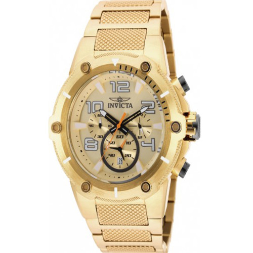 Invicta Men's 19529 Speedway Quartz Chronograph Gold Dial Watch
