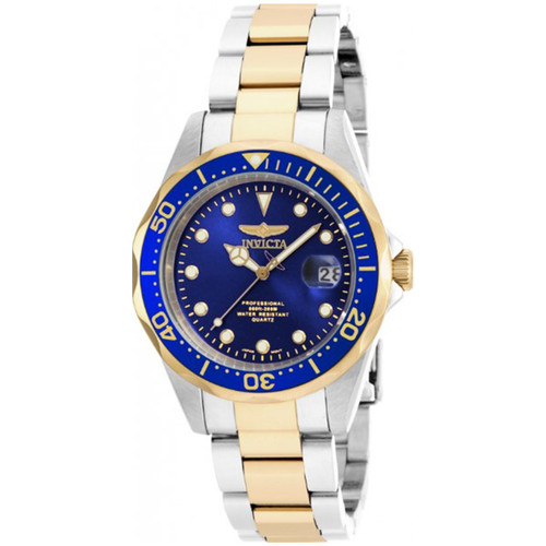 Invicta Men's 17050 Pro Diver Quartz 3 Hand Blue Dial Watch