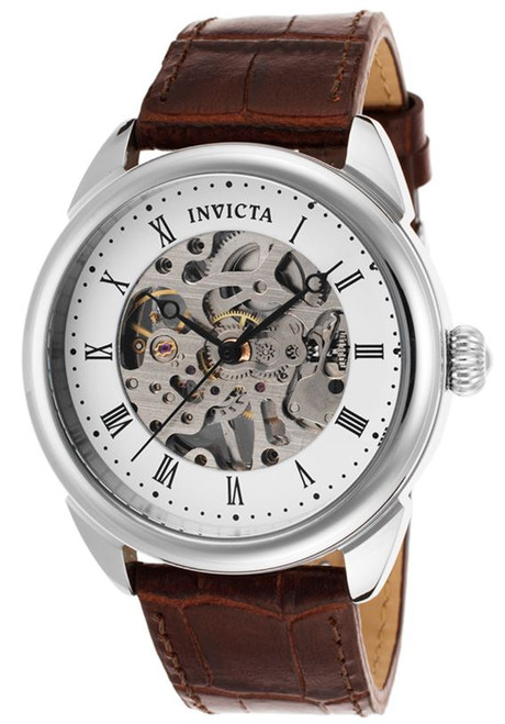 Invicta Men's 17185 Specialty Mechanical 3 Hand Silver Dial Watch