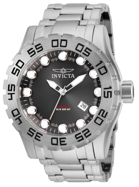 Invicta Men's 25090 Pro Diver Automatic 3 Hand Gunmetal Dial Watch
