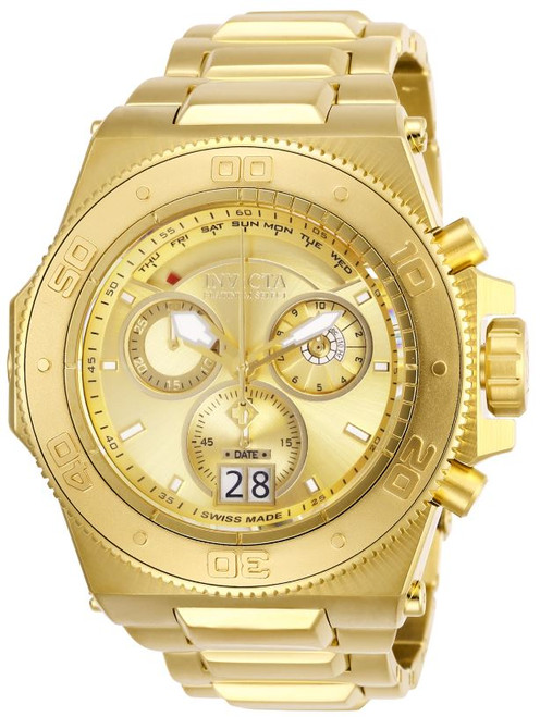 Invicta Men's 26052 Akula Quartz Chronograph Gold Dial Watch