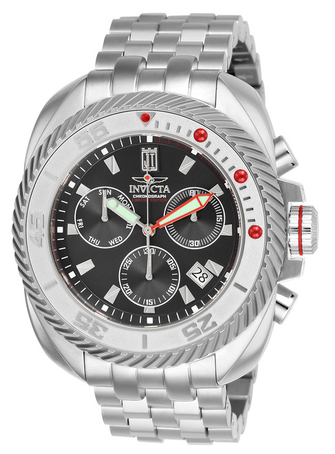 Invicta Men's 26418 Jason Taylor Quartz Multifunction Black Dial Watch