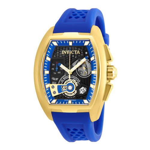 Invicta Men's 26399 S1 Rally Quartz Multifunction Black, Blue Dial Watch