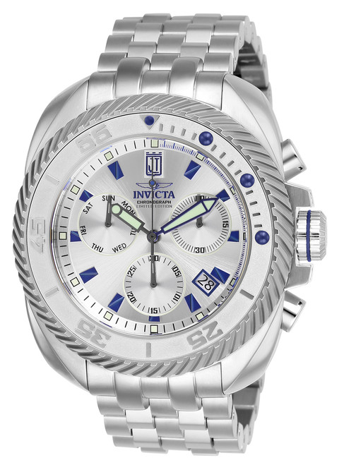 Invicta Men's 26419 Jason Taylor Quartz Multifunction Antique Silver Dial Watch