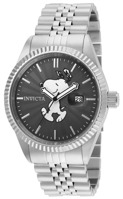 Invicta Men's 24800 Character  Quartz 3 Hand Charcoal Dial Watch