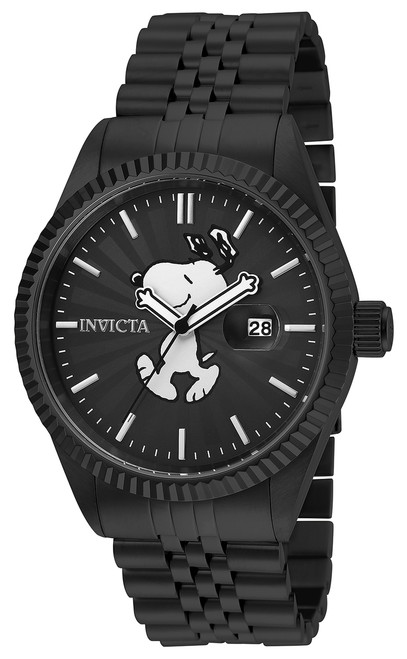 Invicta Men's 24802 Character  Quartz 3 Hand Black Dial Watch