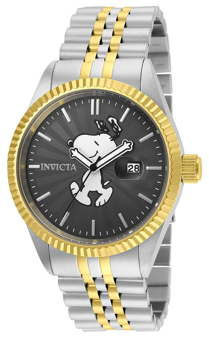 Invicta Men's 24803 Character  Quartz 3 Hand Charcoal Dial Watch