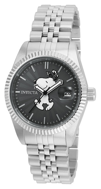 Invicta Women's 24805 Character  Quartz 3 Hand Charcoal Dial Watch