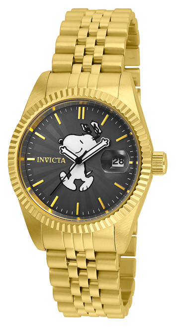 Invicta Women's 24806 Character  Quartz 3 Hand Charcoal Dial Watch