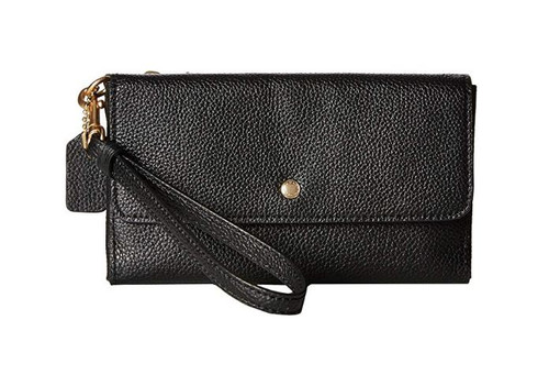 coach triple small wristlet