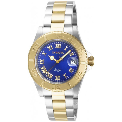 Invicta Women's 14363 Angel Quartz 3 Hand Blue Dial Watch