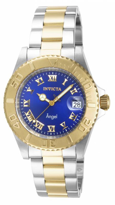 Invicta Women's 14363 Angel Quartz 3 Hand Blue Dial Watch