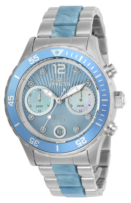 Invicta Women's 24704 Angel Quartz Multifunction Light Blue Dial Watch