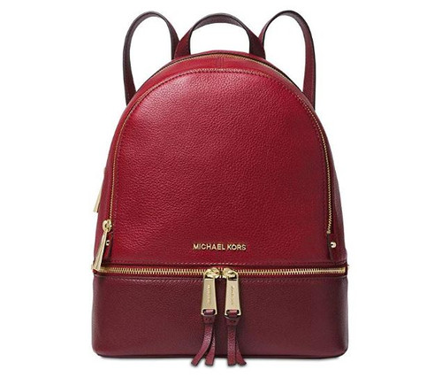 michael kors maroon backpack