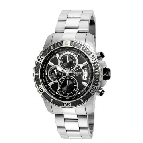 Invicta Men's 'Pro Diver' Quartz Stainless Steel Casual Watch, Color:Silver-Toned (Model: 22412)