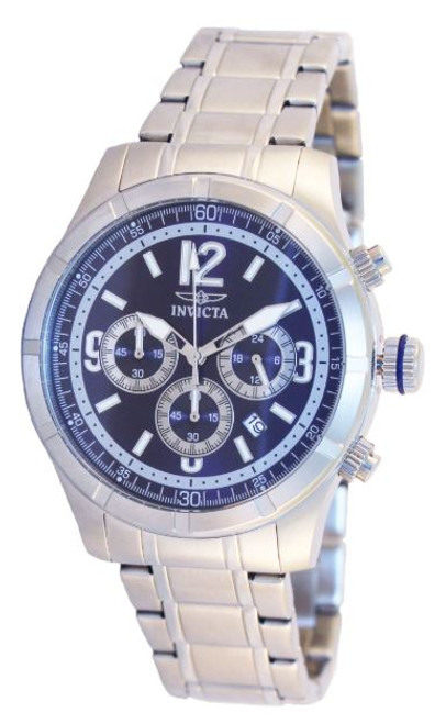 Invicta Men's 11372 Specialty Quartz Chronograph Blue Dial Watch