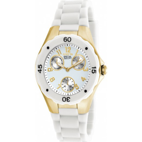 Invicta Women's 18796 Angel Quartz Chronograph White Dial Watch