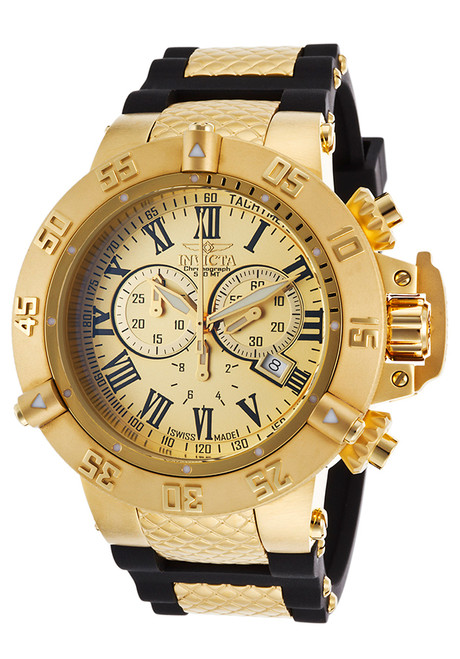 Invicta Men's 16875 Subaqua Quartz Chronograph Gold Dial Watch