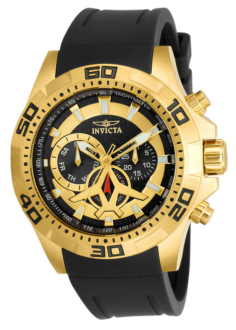 Invicta Men's 21738 Aviator Quartz Multifunction Black Dial Watch