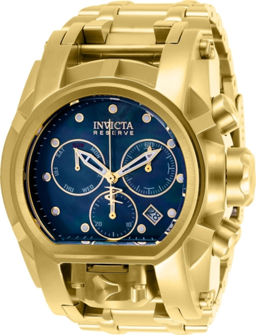 Invicta Men's 26706 Reserve Quartz Chronograph Black, Gold Dial Watch