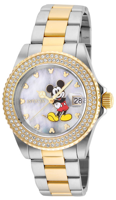 Invicta Women's 24752 Disney  Quartz 3 Hand White Dial Watch
