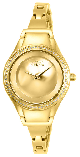 Invicta Women's 26766 Angel Quartz 2 Hand Gold Dial Watch