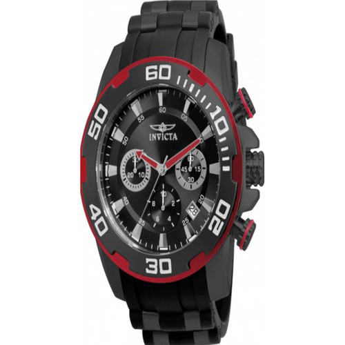 Invicta Men's 22310 Pro Diver Quartz Chronograph Black Dial Watch