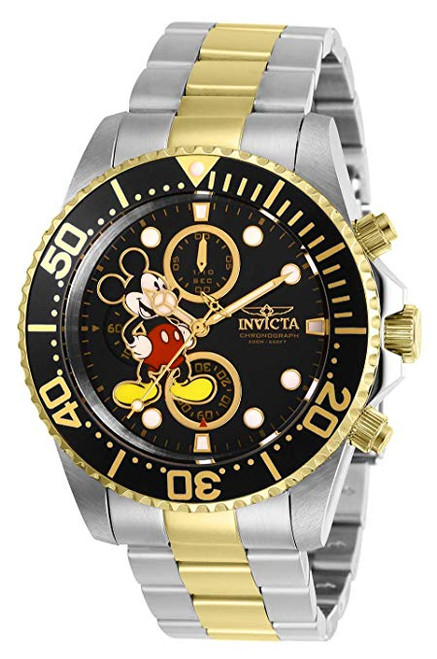 Invicta Men's 27389 Disney  Quartz 3 Hand Black Dial Watch