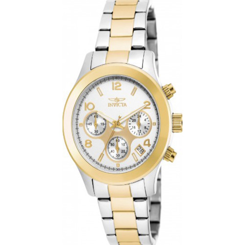 Invicta Women's 19219 Angel Quartz Multifunction Silver Dial Watch