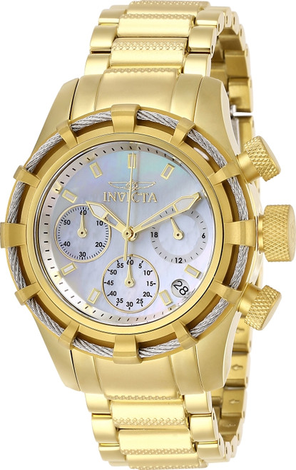 Invicta Women's 27492 Bolt Quartz Chronograph White Dial Watch