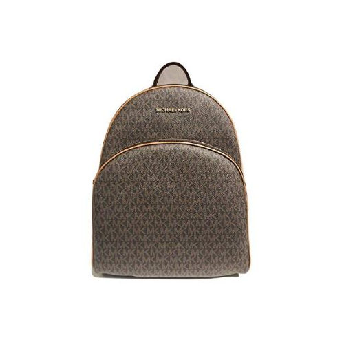 MICHAEL Michael Kors Abbey Jet Set Large Leather Backpack Brown 35F8GAYB7B-200