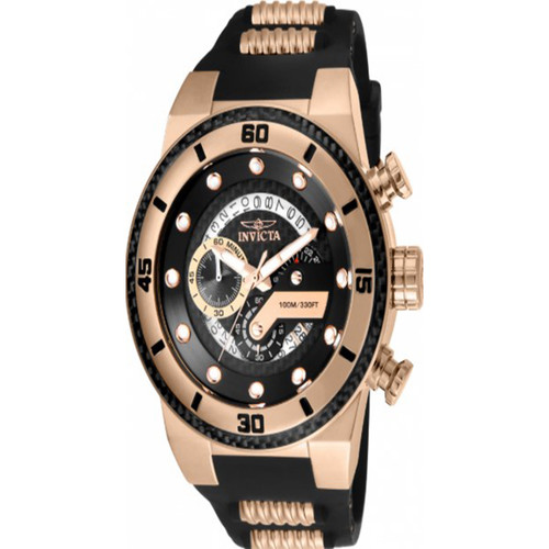 Invicta Men's 24226 S1 Rally Quartz Multifunction Black Dial Watch