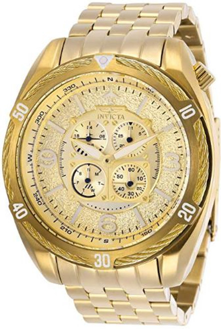 Invicta Men's 28088 Aviator Quartz Multifunction Gold Dial Watch