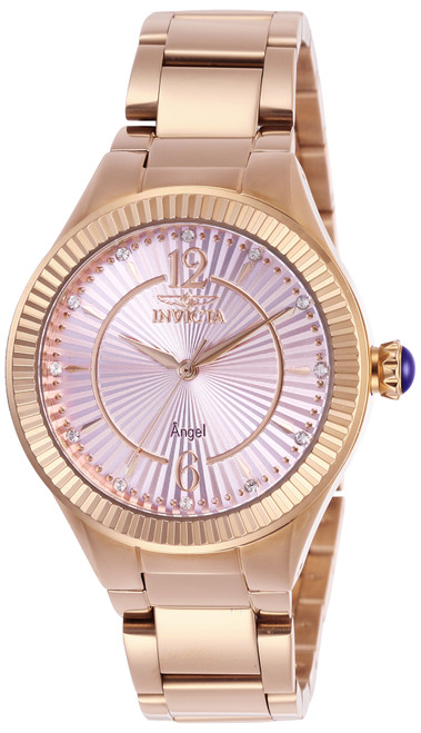 Invicta Women's 28279 Angel Quartz 3 Hand Pink Dial Watch