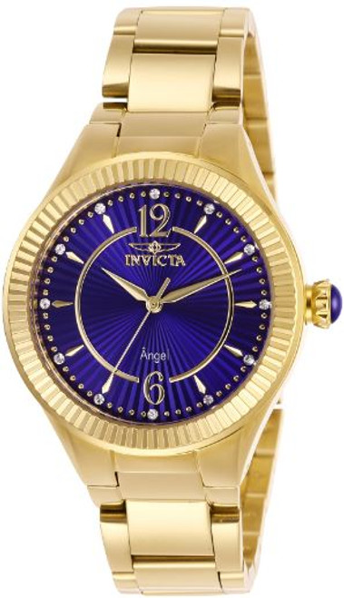 Invicta Women's 28281 Angel Quartz 3 Hand Blue Dial Watch