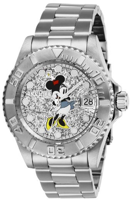 Invicta Women's 27384 Disney  Quartz 3 Hand Silver Dial Watch