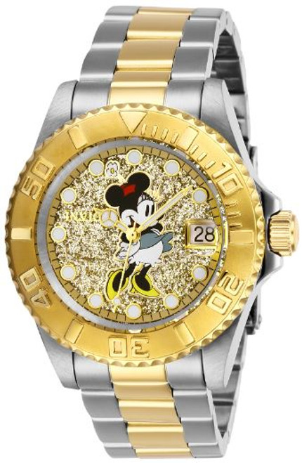 Invicta Women's 27385 Disney  Quartz 3 Hand Gold Dial Watch