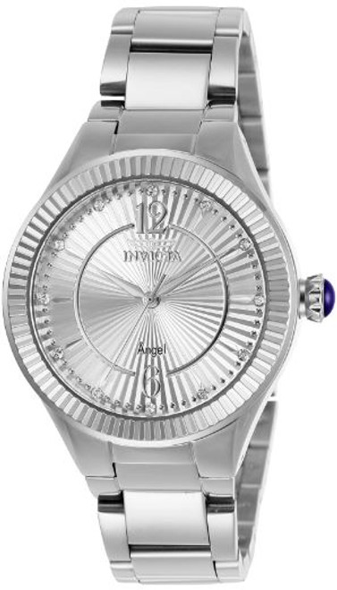 Invicta Women's 28328 Angel Quartz 3 Hand Silver Dial Watch