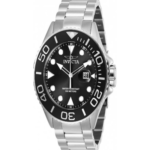 Invicta Men's 28765 Pro Diver Quartz 3 Hand Black Dial Watch