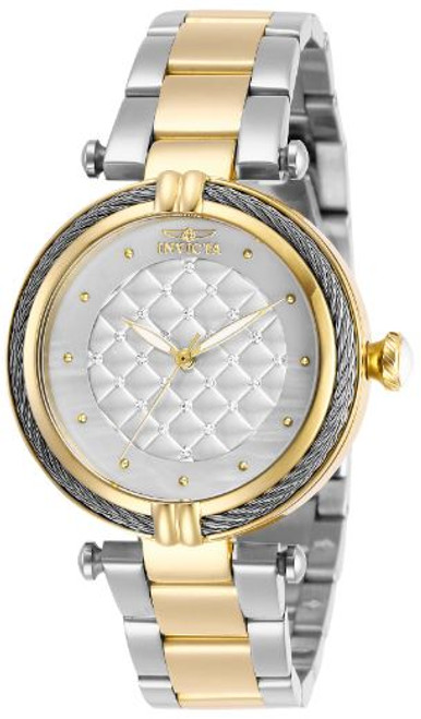 Invicta Lady 28934 Bolt Quartz 3 Hand White Dial Watch