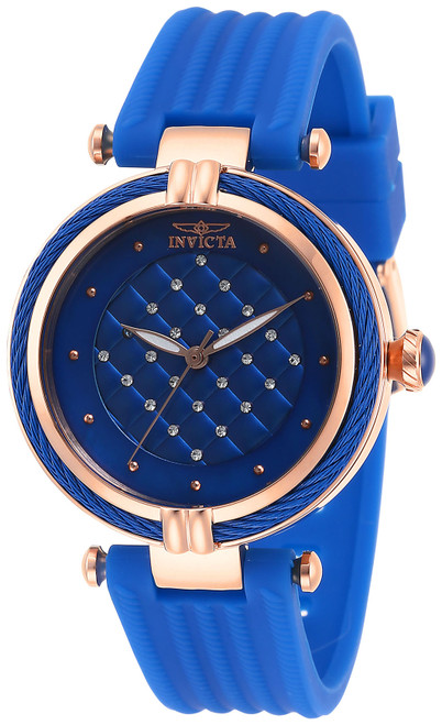 Invicta Lady 28953 Bolt Quartz 3 Hand Blue Dial Watch