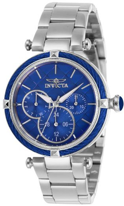 Invicta Lady 28956 Bolt Quartz 3 Hand Blue Dial Watch
