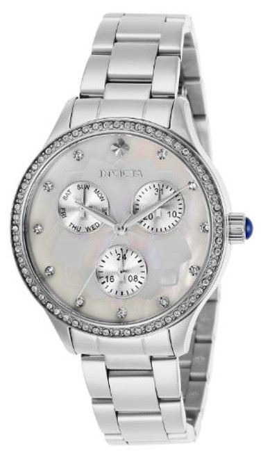 Invicta Lady 29090 Angel Quartz 3 Hand White Dial Watch