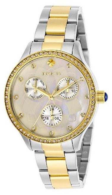 Invicta Lady 29099 Angel Quartz 3 Hand White Dial Watch