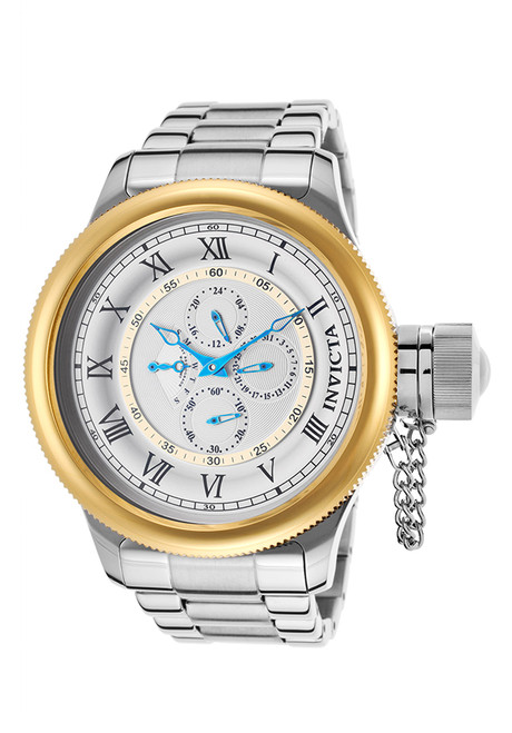 Invicta Men's 15932 Russian Diver Quartz Chronograph Antique Silver Dial Watch